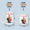 Custom Mug - Personalized Anniversary Wedding Gifts For Husband And Wife, Him And Her - Our Love Moves Gently