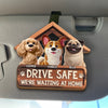 Custom Car Visor Clip - Personalized Birthday Gifts For Dog Lovers, Dog Dad And Mom - Drive Safe Always