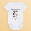 Custom First Mother's Day Baby Onesie - Personalized Baby Shower, Gender Reveal Gifts For New Moms, New Dads, New Parents - Loved From Day One