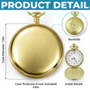 Custom Pocket Watch - Personalized Anniversary Wedding Gifts For Husband And Wife, Him And Her - Our Hearts Stay Connected