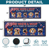 Custom Runner Rug - Personalized America 250th Anniversary Gifts For Dog Lovers, Dog Dad And Mom - Honoring Freedom