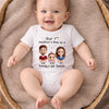 Custom First Mother's Day Baby Onesie - Personalized Baby Shower, Gender Reveal Gifts For New Moms, New Dads, New Parents - Made Of Love