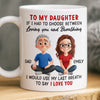 Custom Mug - Personalized Birthday Gifts For Mom, Dad, Daughter, Son - Born To Be Loved