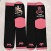 Custom Crew Socks - Personalized Retirement Gifts For Women, Coworker, Work Bestie - Goodbye Work, Hello Life