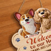 Custom Wood Sign - Personalized Birthday Gifts For Dog Lovers, Dog Dad And Mom - Buddy Rules This House