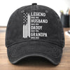 Custom Vintage Washed Denim Baseball Cap - Personalized Birthday Gifts For Dad, Grandpa - Not All Heroes Wear Capes