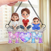 Custom Window Hanging Suncatcher Ornament - Personalized Mother's Day Birthday Gifts For Mom, Grandma - Mom Holds It All Together