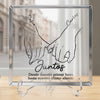 Placa De Acrílico Cuadrada Personalizada – Regalo De Aniversario De Boda Personalizado Para Esposo Y Esposa, Para Él Y Para Ella - Contigo Hasta El Final