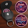 Custom Pocket Hug - Personalized Best Friend Birthday Gifts For Women, Besties, Sisters, BFF - Sisterhood Never Fades