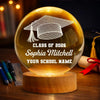 Custom Crystal Globe Lamp - Personalized Graduation Gifts For Him, Her - Shine Into Your Future