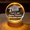 Custom Crystal Globe Lamp - Personalized Graduation Gifts For Him, Her - Shine Into Your Future