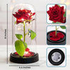 Custom Light Up Eternal Rose In Glass Dome - Personalized Mother's Day Birthday Gifts For Daughter - A Rose For My Girl