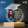 Custom Photo Around You, All Who Love You - Family Personalized Custom Shaped 3D LED Light - Graduation Gift For Family Members, Siblings, Brothers, Sisters