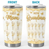 Custom Tumbler - Personalized Mother's Day Birthday Gifts For Mom, Grandma - A Garden Of Love