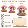 Custom 2-Layered Wooden Plaque - Personalized Mother's Day Birthday Gifts For Mom, Daughter - A Bond That Blooms Forever