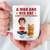 Custom Mug - Personalized Birthday Gifts For Cat Lovers, Cat Mom And Dad - My Cat Runs This House