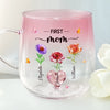 Custom Gradient Glass Mug - Personalized Birthday Gifts For Mom, Grandma - Always Mom, Now A Proud Grandma
