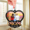 Custom Window Hanging Suncatcher Ornament - Personalized Mother's Day Birthday Gifts For Mom, Grandma - Forever Grateful For Mom