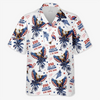 Custom Unisex Tropical Hawaiian Aloha Shirt - Personalized America 250th Anniversary Gifts For Women, Men - American Spirit Island Style