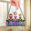 Custom Window Hanging Suncatcher Ornament - Personalized Mother's Day Birthday Gifts For Mom, Grandma - Little Moments, Big Grandma Love