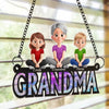 Custom Window Hanging Suncatcher Ornament - Personalized Mother's Day Birthday Gifts For Mom, Grandma - Little Moments, Big Grandma Love