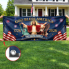 Custom Polyester Outdoor Banner - Personalized America 250th Anniversary Gifts For Mom, Dad, Brother, Sister, Kids - Legacy Lives On Strong