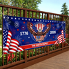Custom Horizontal Banner - Personalized America 250th Anniversary Gifts For Mom, Dad, Brother, Sister, Kids - Family Together Always