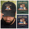 Custom Vintage Washed Denim Baseball Cap - Personalized Birthday Gifts For Cat Lovers, Cat Mom And Dad - My Cat Is My Boss