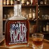 Custom Liquor Decanter - Personalized Father's Day Birthday Gifts For Dad, Grandpa - Forever Thankful For Dad