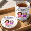 Custom 3D Inflated Effect Printed Mug And Coaster Set - Personalized Mother's Day Birthday Gifts For Daughter - First My Mom, Now My Bestie