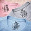 Custom Inside Neck Print T-Shirt - Personalized Father's Day Birthday Gifts For Dad - Best Dad In The World