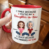 Custom Accent Mug - Personalized Birthday Gifts For Daughter-In-Law - Lucky To Call You Family