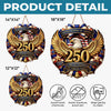 Custom Wood Sign - Personalized America 250th Anniversary Gifts For Mom, Dad, Brother, Sister, Kids - Family And The American Dream