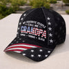 Custom Hat, All Over Print Classic Cap - Personalized Father's Day Birthday Gifts For Dad, Grandpa - Dad Love Stays Forever
