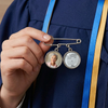 Custom Lapel Pin With Photo Charms - Personalized Memorial Sympathy Graduation Gifts For Him, Her - This Achievement Is For You Above