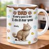 Custom 3D Inflated Effect Printed Mug - Personalized Birthday Gifts For Cat Lovers, Cat Mom And Dad - I Leave Little Gifts Just For You