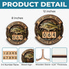 Custom Wooden Tracker Sign - Personalized Birthday Fishing Gifts For Fisherman - A True Angler’s Milestone