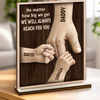 Custom 2-Layered Wooden Plaque - Personalized Father's Day Birthday Gifts For Dad, Grandpa - Strength Of Dad And Grandpa
