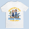 Custom T-shirt, Premium T-shirt, Hoodie - Personalized Summer Vacation And Travel Gifts For Husband And Wife, Him And Her, Cruise Lovers - Partners On Deck For Life