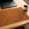 Custom Photo Desk Mat - Personalized Father's Day Birthday Gifts For Dad, Grandpa - Dad’s Love Holds Us Together