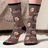 Custom Photo Middle Tube Socks - Personalized Father's Day Birthday Gifts For Dad, Grandpa - Cool Dads Wear Cool Socks
