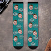 Custom Photo Middle Tube Socks - Personalized Father's Day Birthday Gifts For Dad, Grandpa - Cool Dads Wear Cool Socks