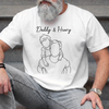 Custom Photo T-shirt, Hoodie - Personalized Father's Day, Baby Shower, Gender Reveal Gifts For New Moms, New Dads, New Parents - Hello Tiny Best Friend