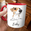 Custom Photo Accent Mug - Personalized Birthday Gifts For Dog Cat Lovers, Dog Dad And Mom, Cat Owners - The Face Of Unpaid Emotional Labor