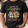 Custom Unisex T-shirt, Hoodie - Personalized Father's Day Birthday Gifts For Dog Lovers, Dog Dad - Best Dog Dad In The Pack