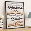 Custom Vertical Poster - Personalized Father's Day Birthday Gifts For Dad, Grandpa, Husband - My Only Hero, My Only Love