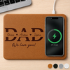 Custom Charging Mat - Personalized Father's Day Birthday Gifts For Dad, Grandpa - Strong Families Start With Dad