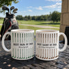 Custom Mug - Personalized Father's Day Birthday Golf Gifts For Dad, Grandpa - Golf More Worry Less
