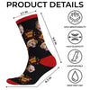Custom Photo Middle Tube Socks - Personalized Father's Day Birthday Gifts For Dad, Grandpa - Super Dad, Super Cool