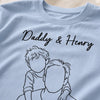 Custom Photo T-shirt, Hoodie - Personalized Father's Day, Baby Shower, Gender Reveal Gifts For New Moms, New Dads, New Parents - Hello Tiny Best Friend